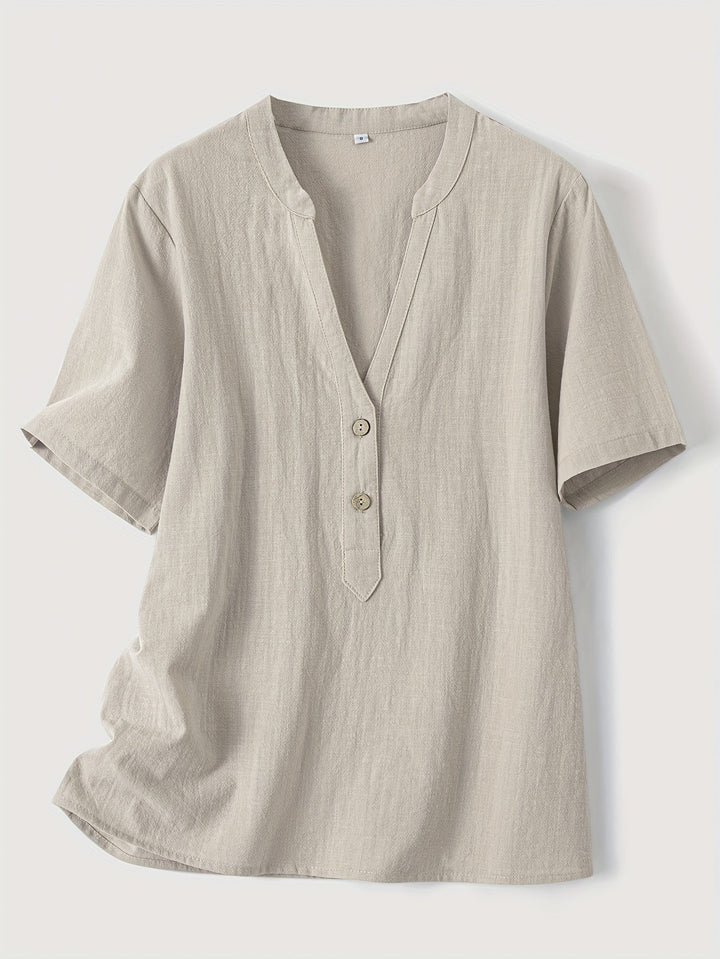Tara - Elegante blouse met V-hals