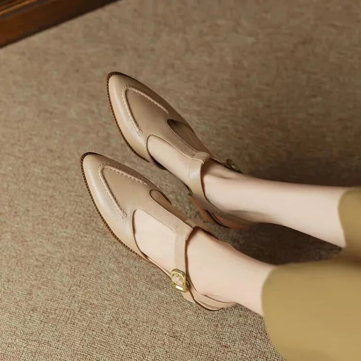 Gianna | Klassieke Buckle Leren Schoenen