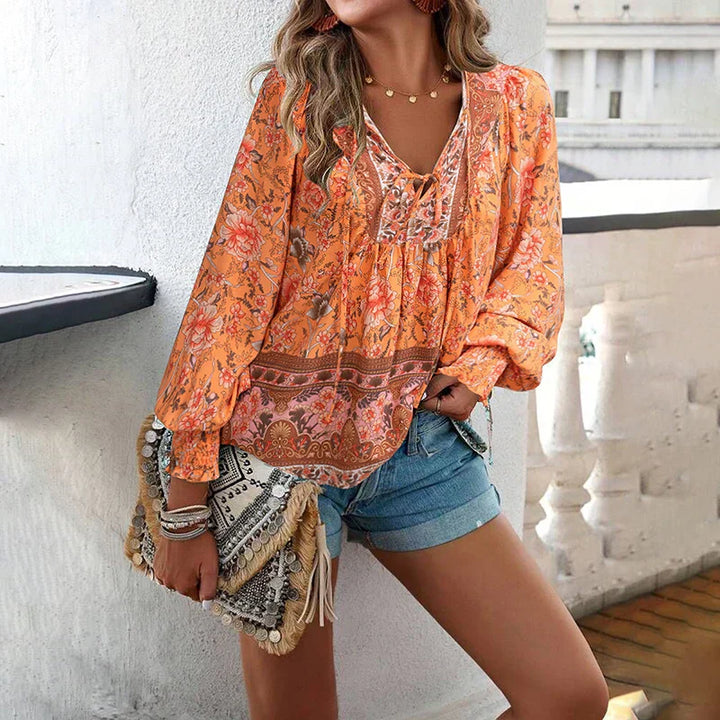 ANIKA I STIJLVOL BLOEMENBLOUSE