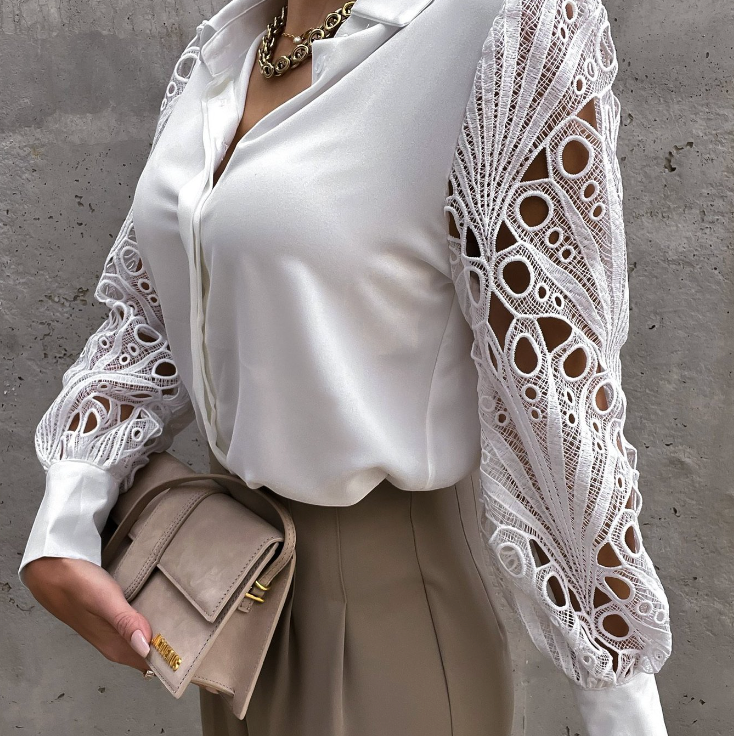 ENGELBERTA I MODIEUZE KRAGENBLOUSE