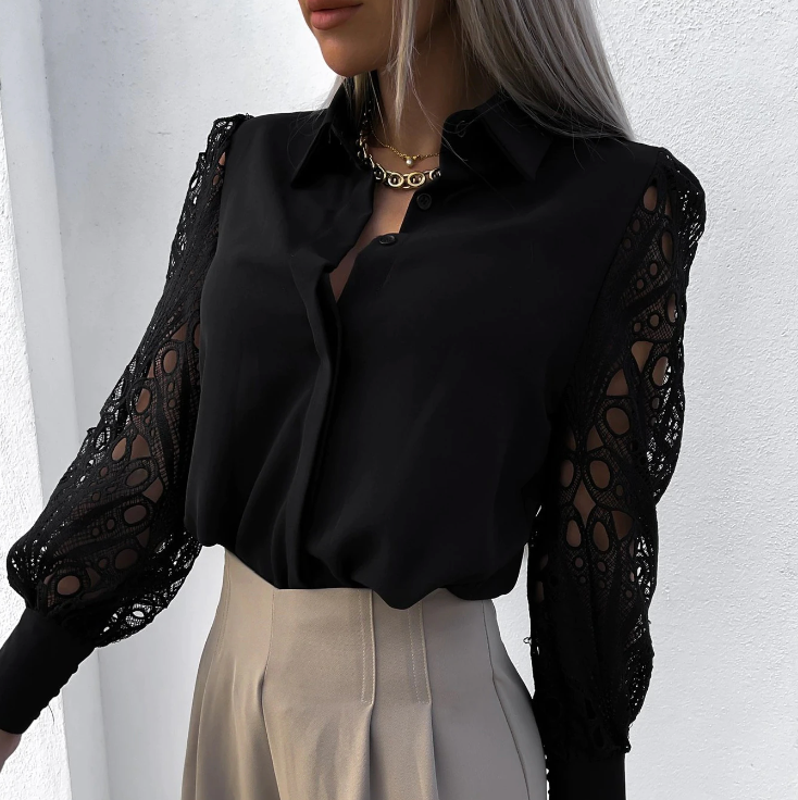 ENGELBERTA I MODIEUZE KRAGENBLOUSE