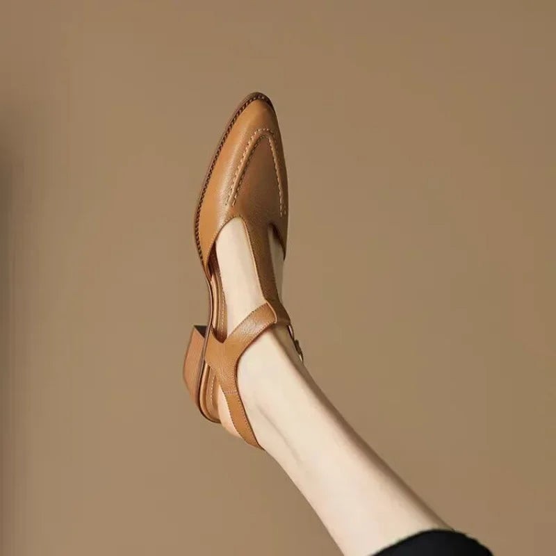 Gianna | Klassieke Buckle Leren Schoenen
