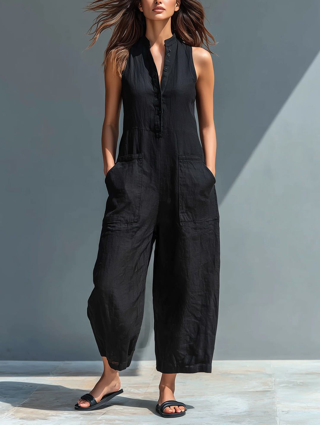 Lotte™ || Mouwloze Minimalistische Jumpsuit