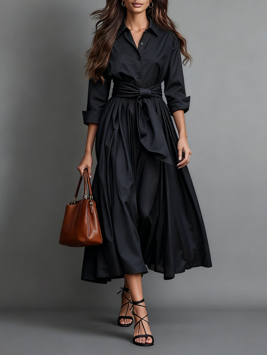 Marise™ | Elegante Maxi Dress met Strikdetail