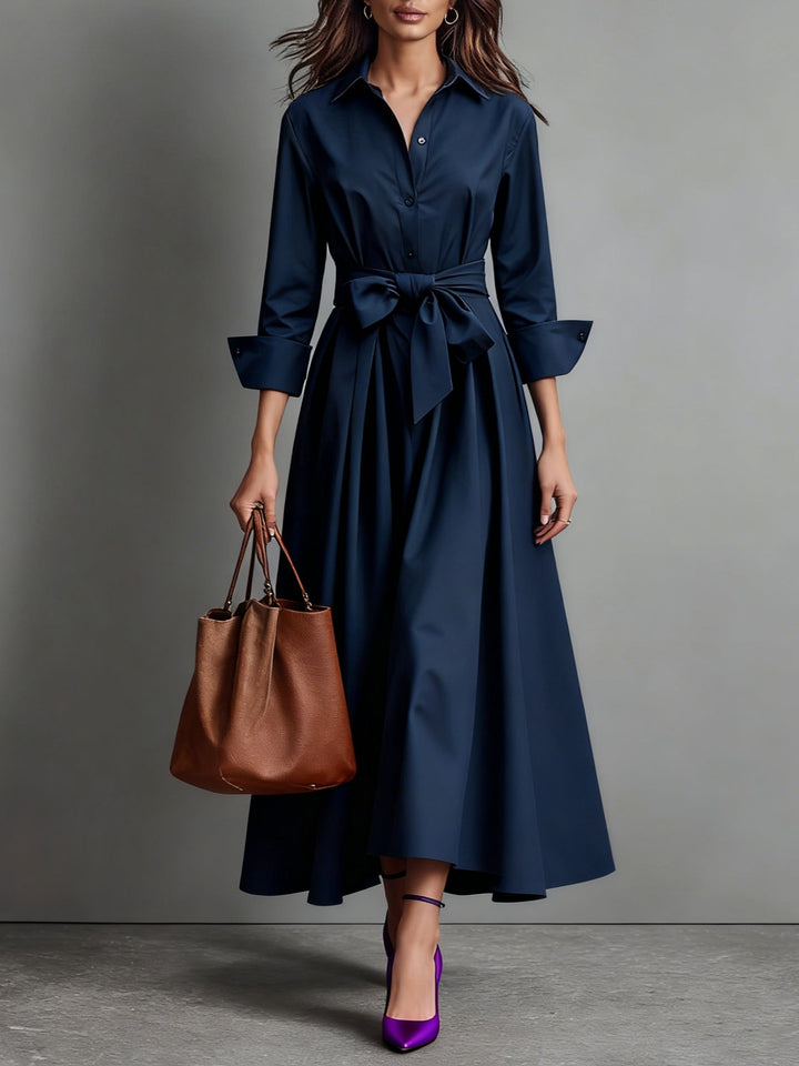 Marise™ | Elegante Maxi Dress met Strikdetail