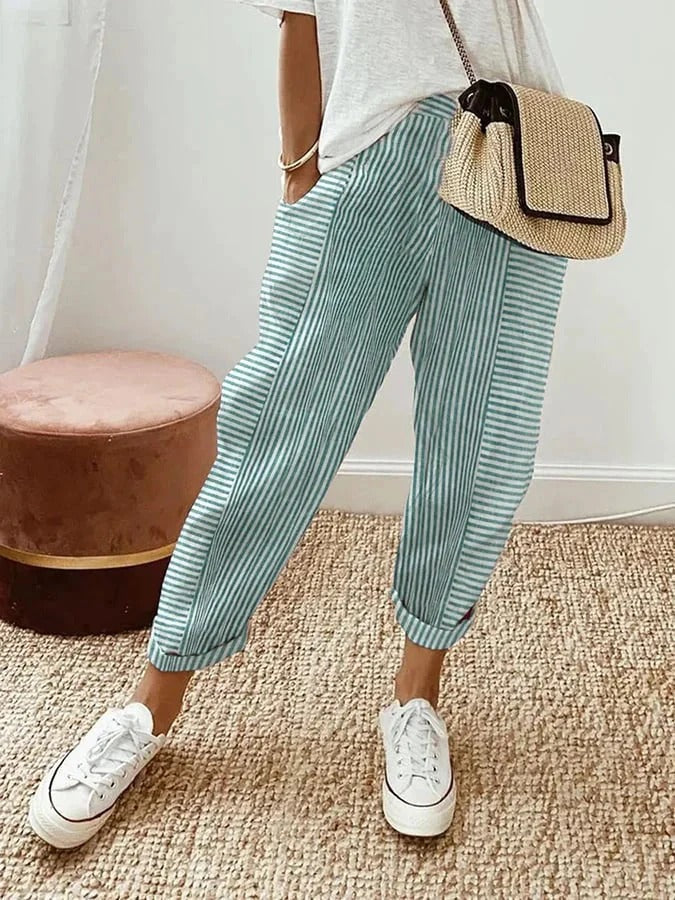 Loraine | Gestreepte Broek
