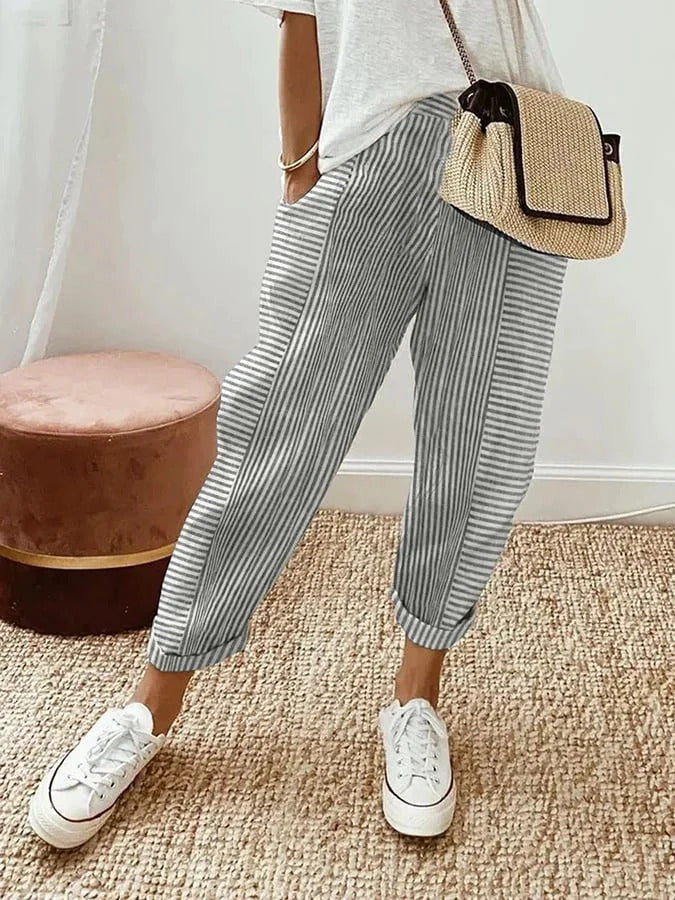 Loraine | Gestreepte Broek