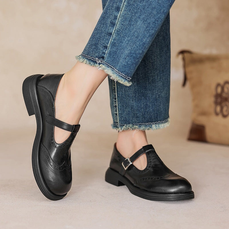 Talvanna | Elegante Everyday Leren Mary Janes