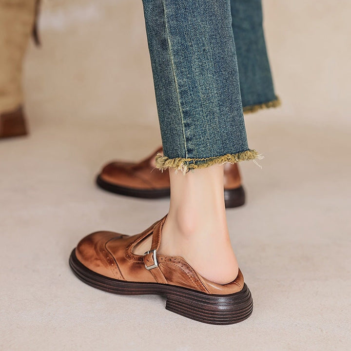 Talvanna | Elegante Everyday Leren Mary Janes