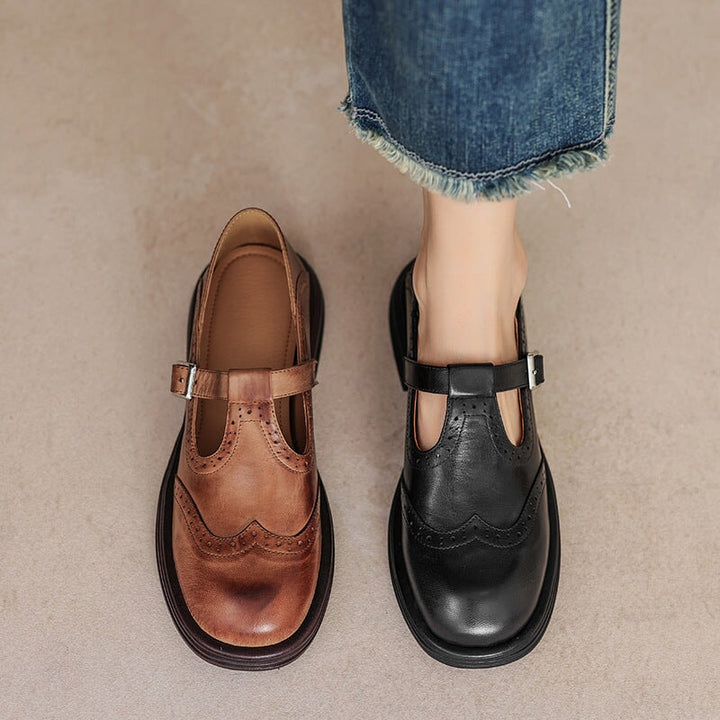 Talvanna | Elegante Everyday Leren Mary Janes
