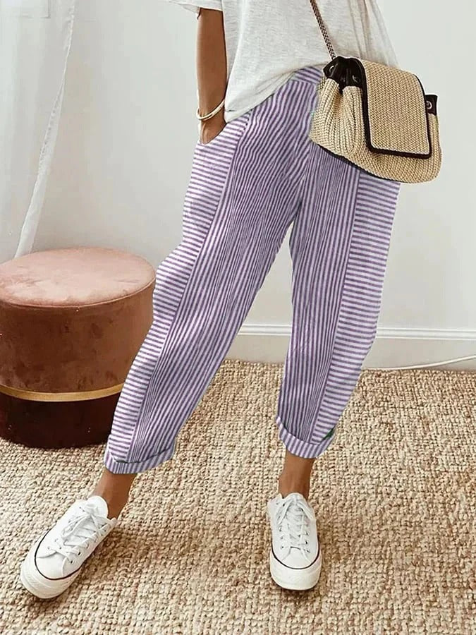 Loraine | Gestreepte Broek